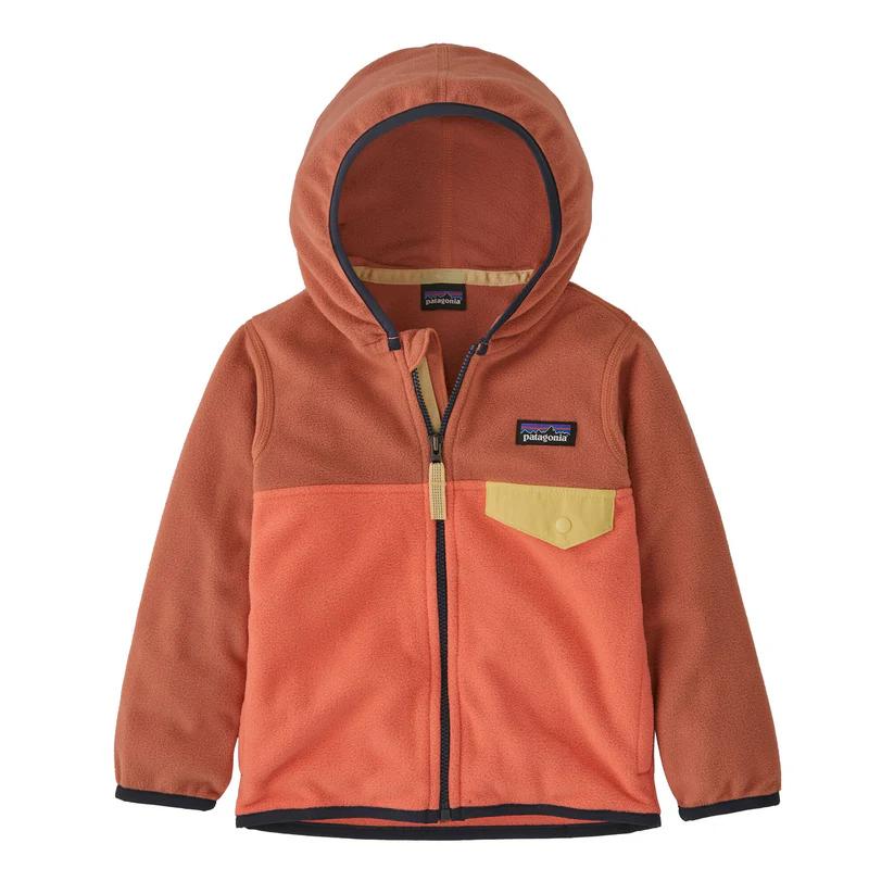 Polar De Bebé Baby Micro D Snap–T Jacket - Color: Coral