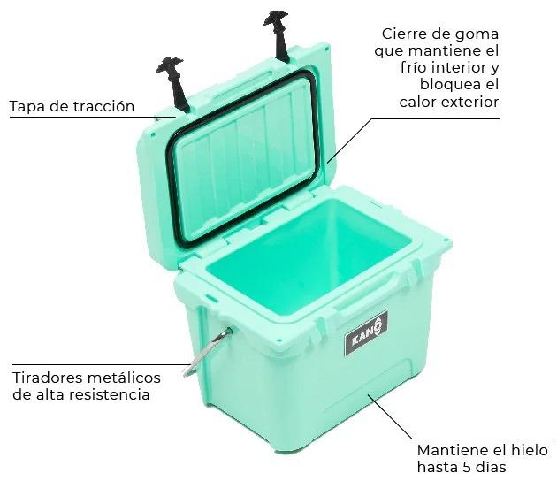 Miniatura Cooler Exploradores 20QT - Color: Calipso