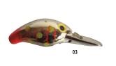 Miniatura Señuelo De Pesca Fatfish 7cm - Color: 03- Plateado Linea Roja