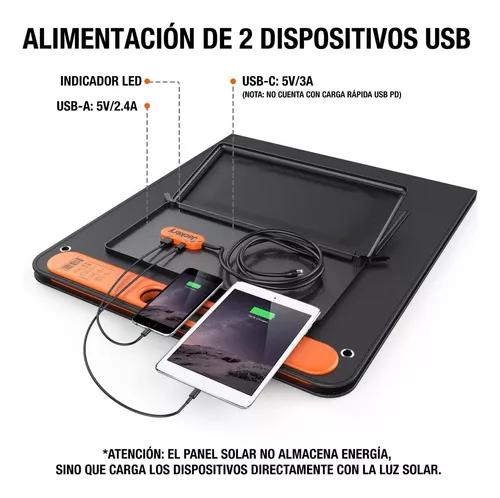 Kit Estación De Energía Portátil 500w + Panel 100w - Color: Negro