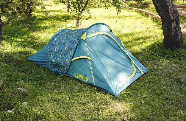 Carpa Pop Up Pavillo 2 personas 2.20X1.20X90CM - Color: Verde Claro-Azul