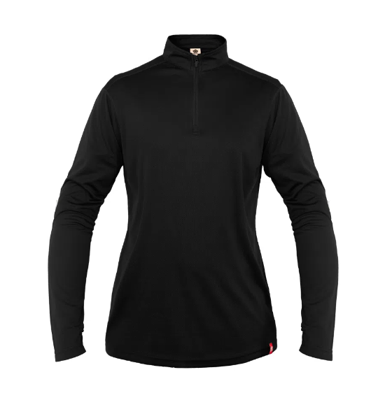 Polera Half-Zip Mujer - Color: Negro