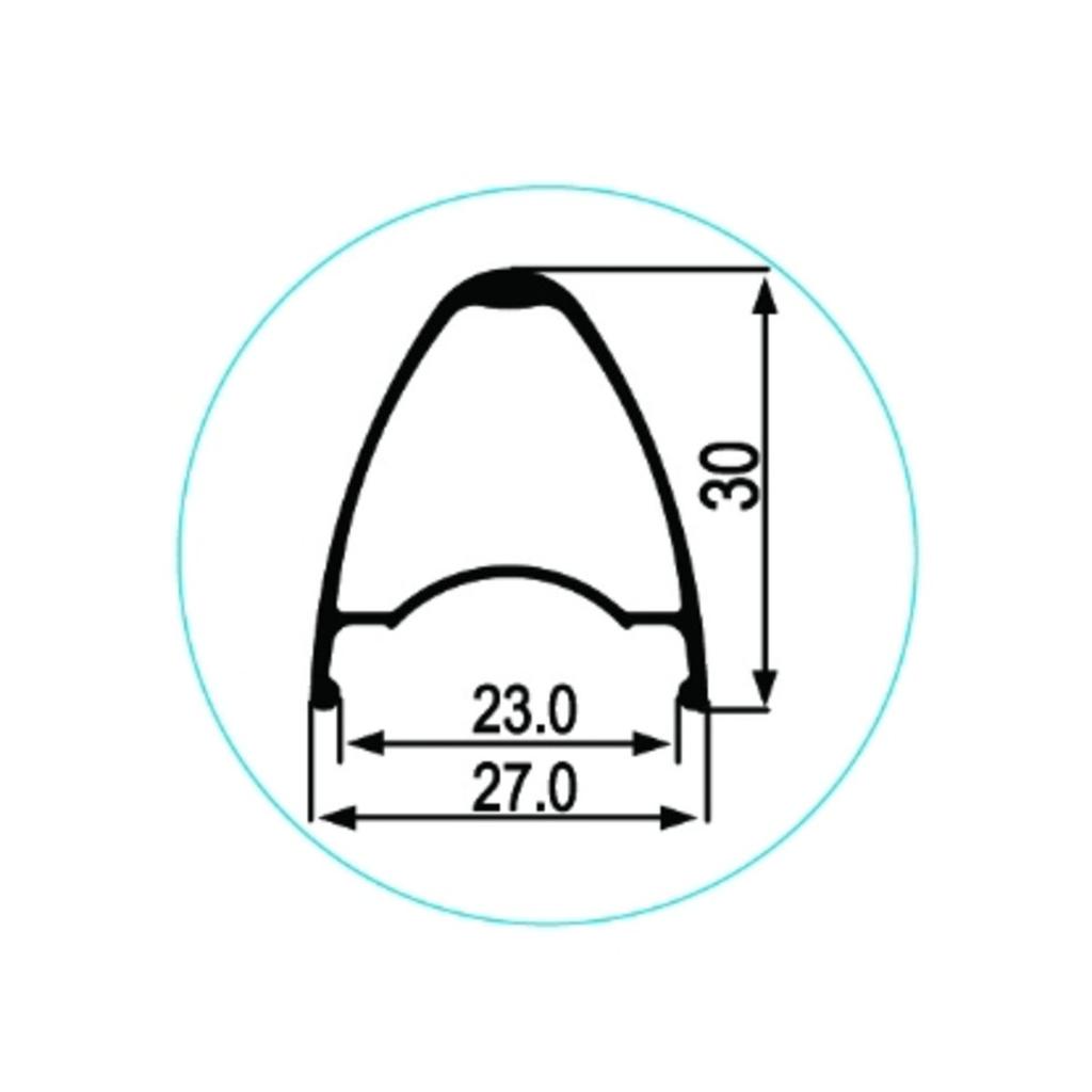Miniatura Llanta Xc2330D Tl Gravel 700C 32H Presta - Color: Negro