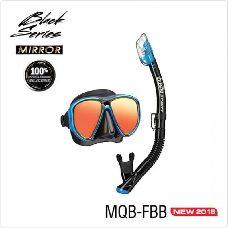 Powerview Adult Dry Combo (Mirror Lens) Máscara + Snorkel 