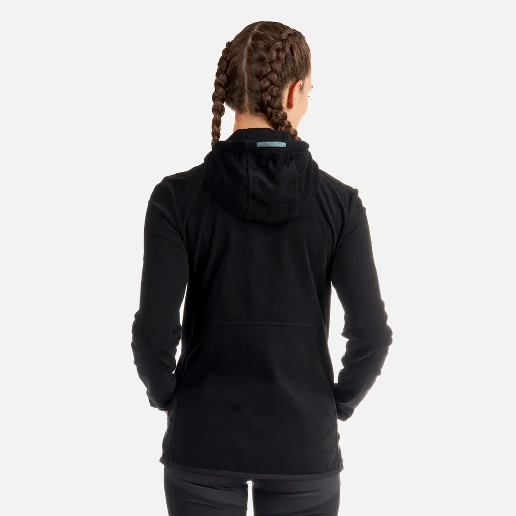 Miniatura Poleron Mujer Stripes Nano-F Full Zip Hoody I21 - Talla: XS, Color: Negro