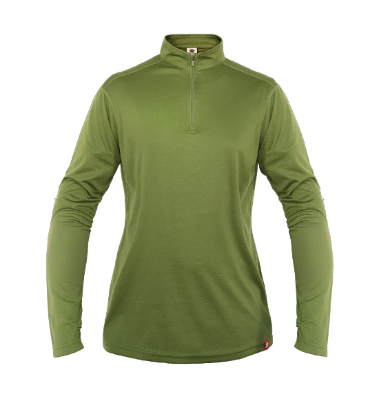 Polera Half-Zip Mujer - Color: Verde