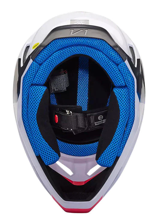 Miniatura Casco Moto V1 Horyzn  - Color: Negro-Blanco-Rosado