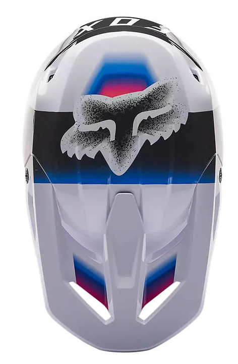 Miniatura Casco Moto V1 Horyzn  - Color: Negro-Blanco-Rosado