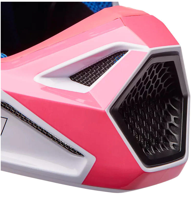 Miniatura Casco Moto V1 Horyzn  - Color: Negro-Blanco-Rosado