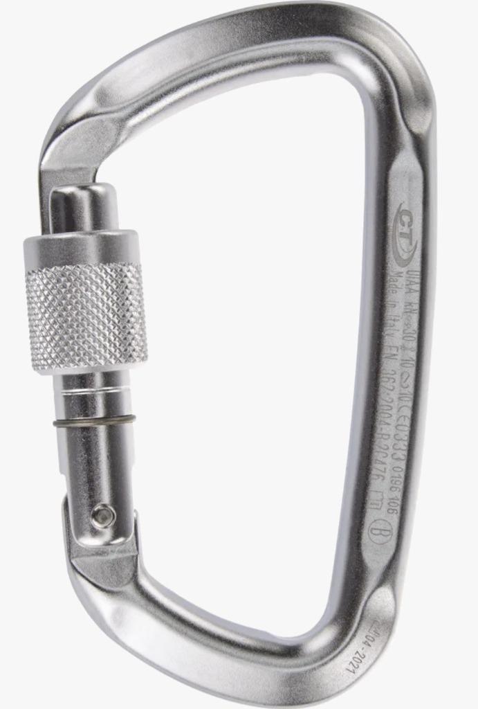 Mosquetón Aluminio Tipo D Rosca 30kN D-Shape SG 