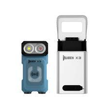 Miniatura Linterna Compacta Dual LED SAMSUNG LH351D + LUMINUS SST10 con Caja de Carga - Color: Azul