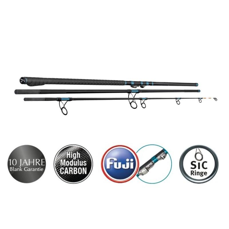 Miniatura Caña Master Grade Surf  SU4231 4,20mt 3 tramos  - Color: Negro