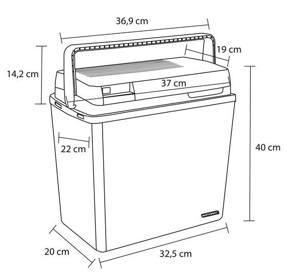 Miniatura Cooler Electrico 220V/12V 22 Litros  -