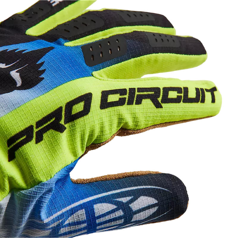 Miniatura Guantes Moto Flexair Pro Circuit Foyl - Color: Negro-Blanco