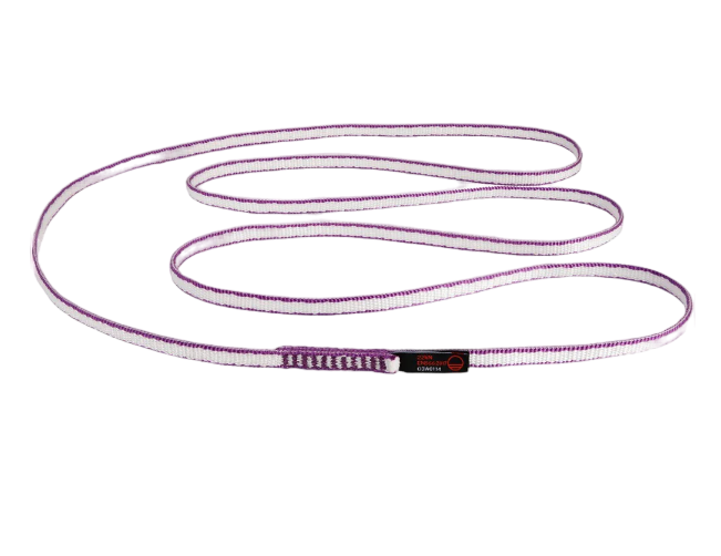 Cinta Anilla Dyneema Sling 120 Cm - Color: Morado-Blanco