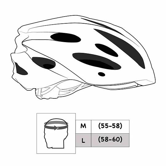 Casco Sport - Color: Negro-Naranjo