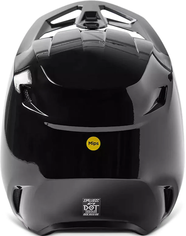 Miniatura Casco Moto  V1 Solid  - Color: Negro
