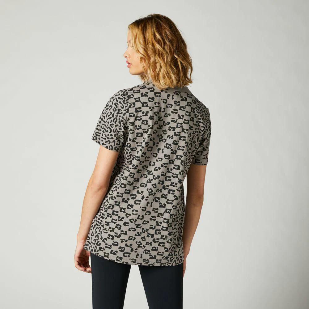 Polera Lifestyle Mujer Cheetah Check - Talla: M, Color: Gris