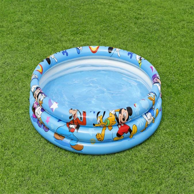 Piscina Inflable 3 Anillos Mickey 122 x 25cm -