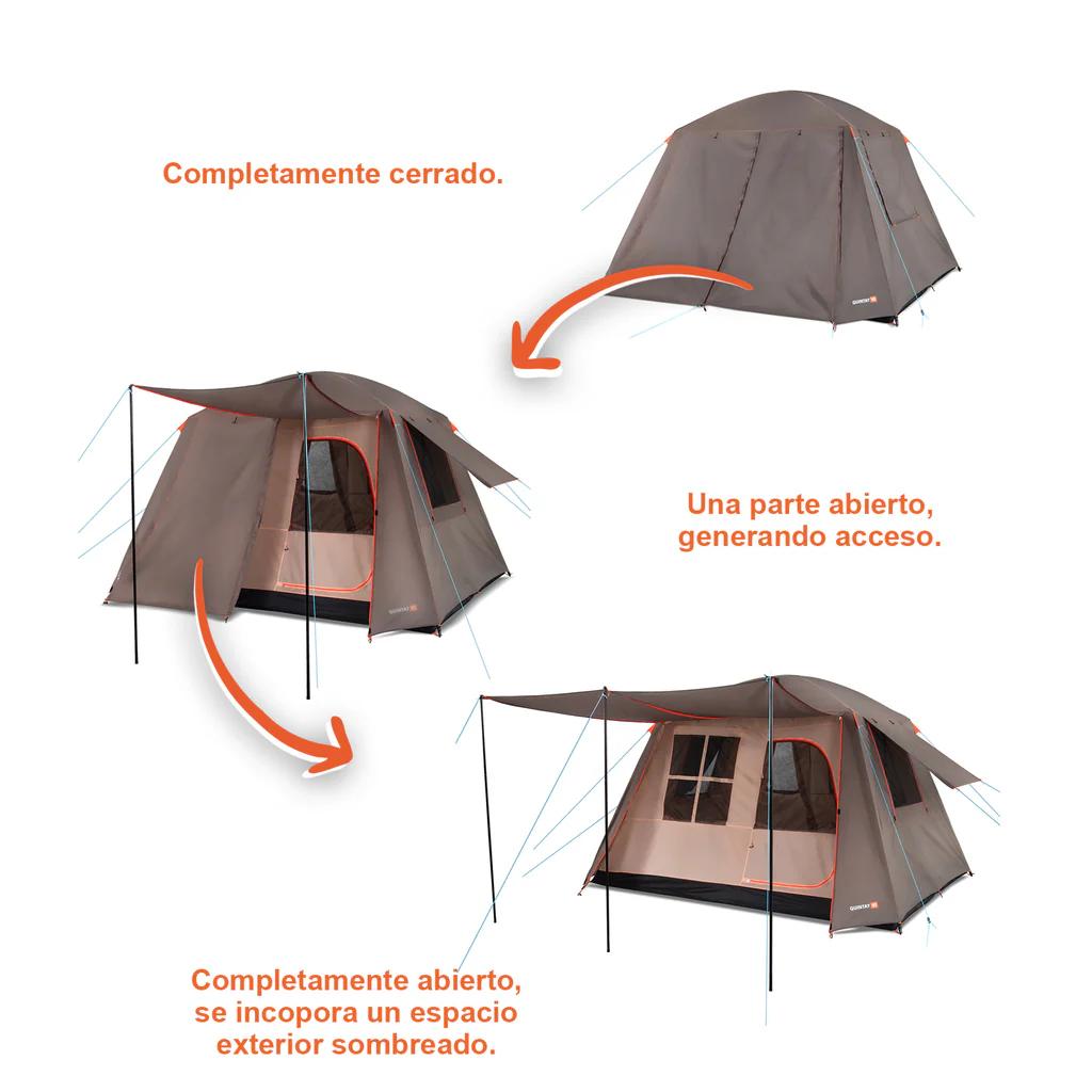 Miniatura Carpa Quintay Vi 6 Personas 3000 Mm Cubre Techo Largo -
