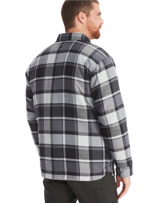 Chaqueta City Style Hombre Lanigan Flannel Chore Coat - Color: Negro