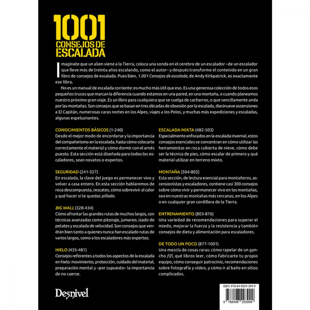 Libro 1.001 Consejos de Escalada -