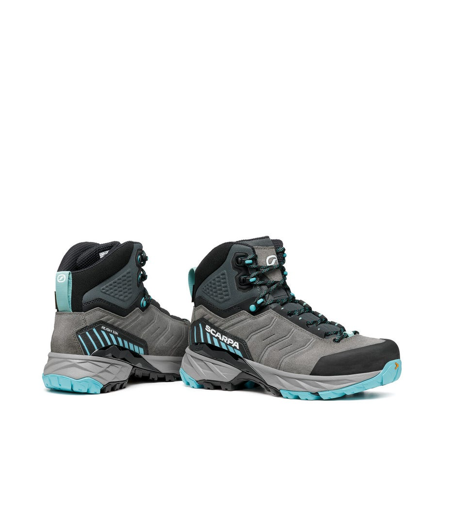 Miniatura Zapato Mujer Rush Trk Gtx - Color: Midgray/Aqua