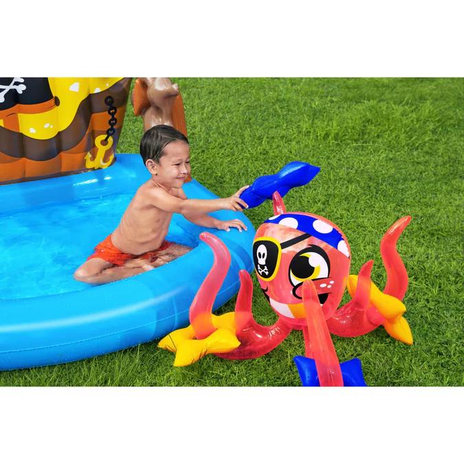 Miniatura Piscina y juegos Inflable Pirata 1.40X1.30X 1.04  -