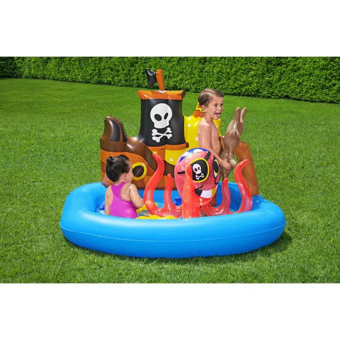 Miniatura Piscina y juegos Inflable Pirata 1.40X1.30X 1.04  -