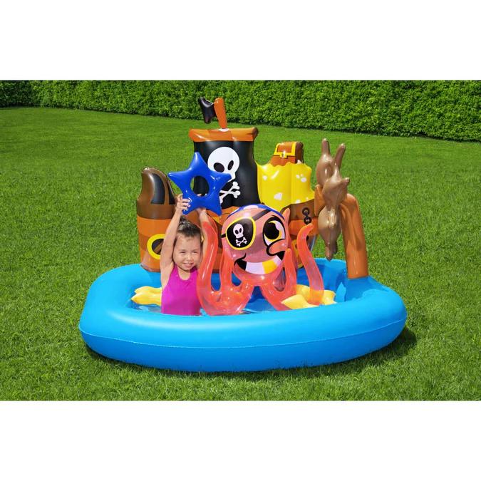 Miniatura Piscina y juegos Inflable Pirata 1.40X1.30X 1.04  -