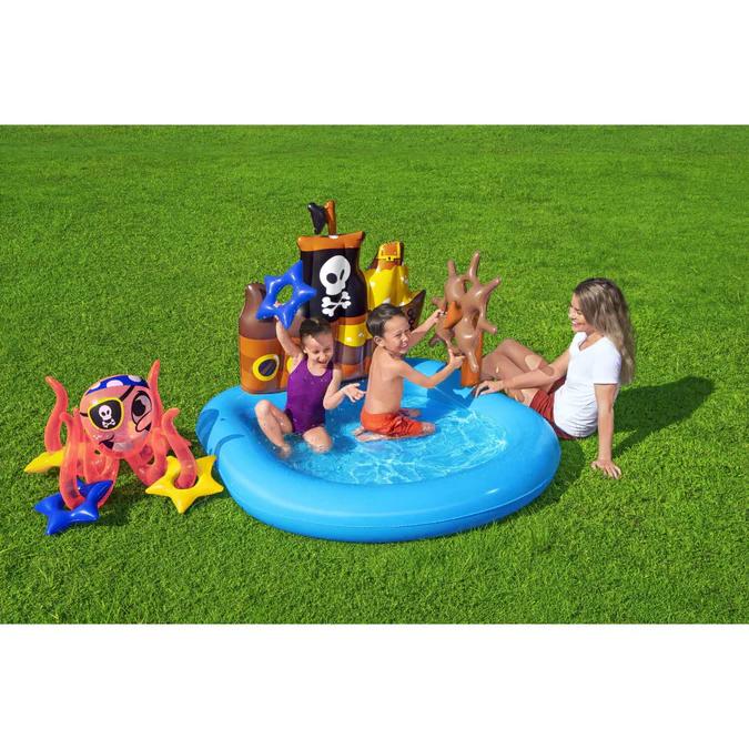 Miniatura Piscina y juegos Inflable Pirata 1.40X1.30X 1.04  -