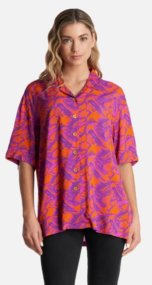 Camisa Mujer Marmolada Print -