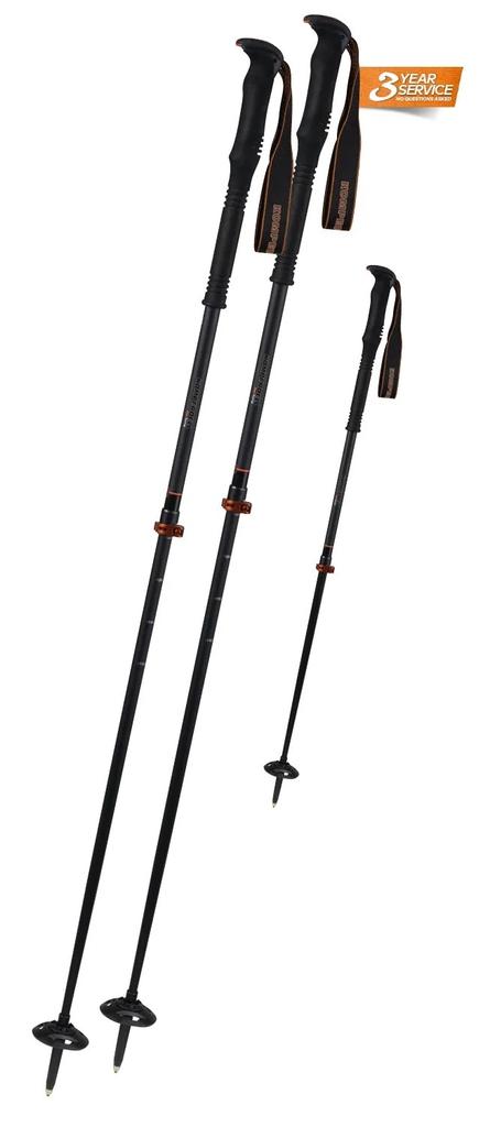 Bastón FREE Touring Ti - Talla: 105-135, Color: Black