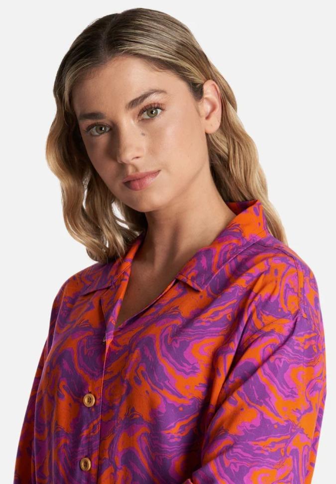 Miniatura Camisa Mujer Marmolada Print -