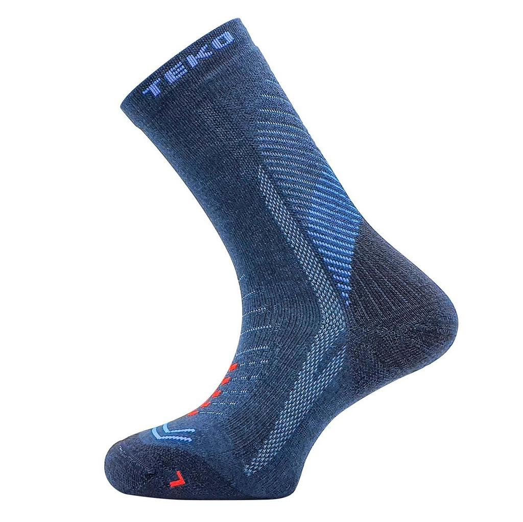 Miniatura Calcetines TEKO ecoHIKE DISCOVERY Light Half Cushion 2.0 - Color: Azul oscuro