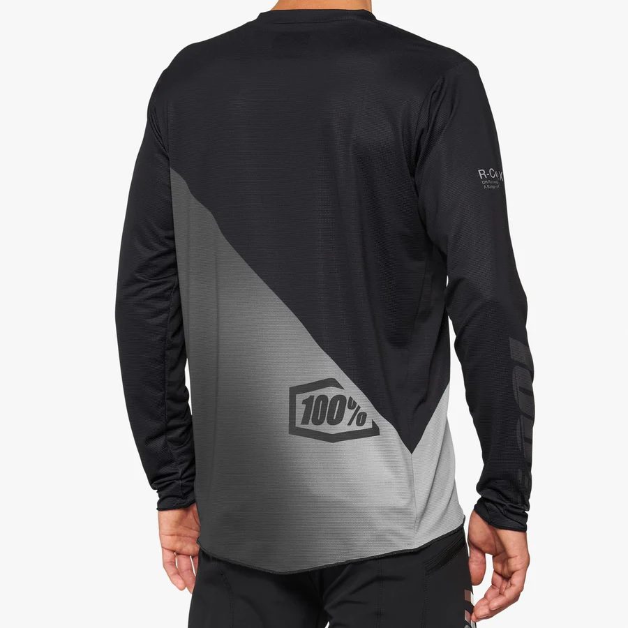 Jersy R-Core-X Manga Larga Ciclismo - Color: Negro