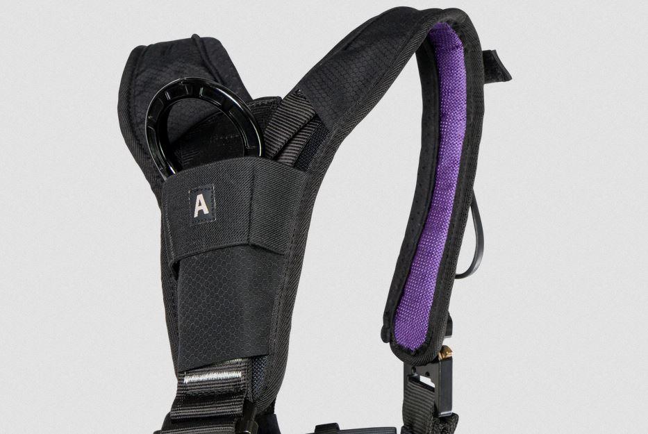 Miniatura Arnes Integral Industrial Solace Hold Up T  - Color: Negro/Violeta