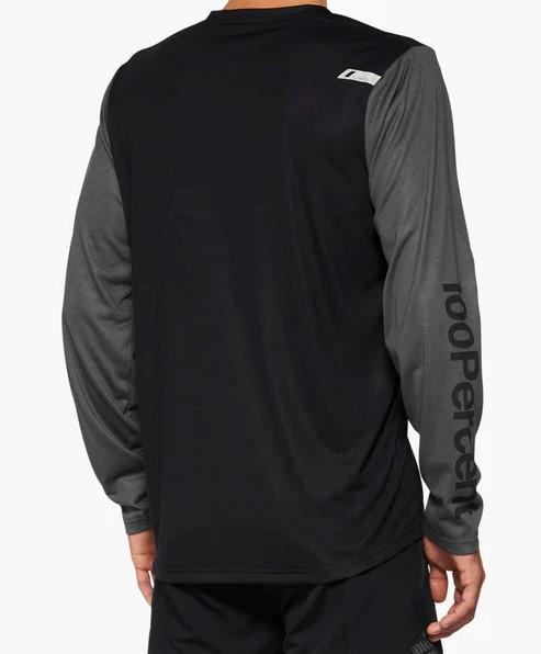 Jersey Airmatic Hombre Manga Larga Ciclismo - Color: Negro Blanco