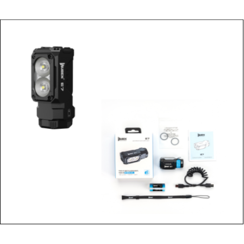 Linterna Compacta Doble Led Recargable 1800 Lúmenes