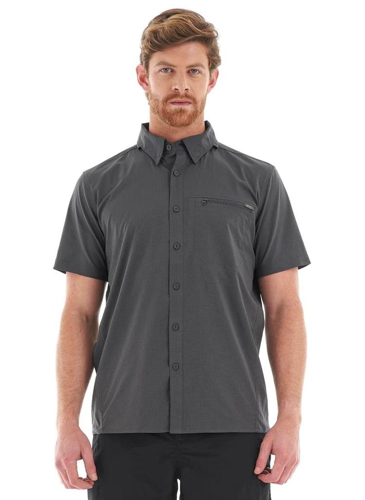 Miniatura Camisa Hombre Rosselot Short Sleeve Q-Dry Shirt - Formato: Gris Oscuro , Talla: S