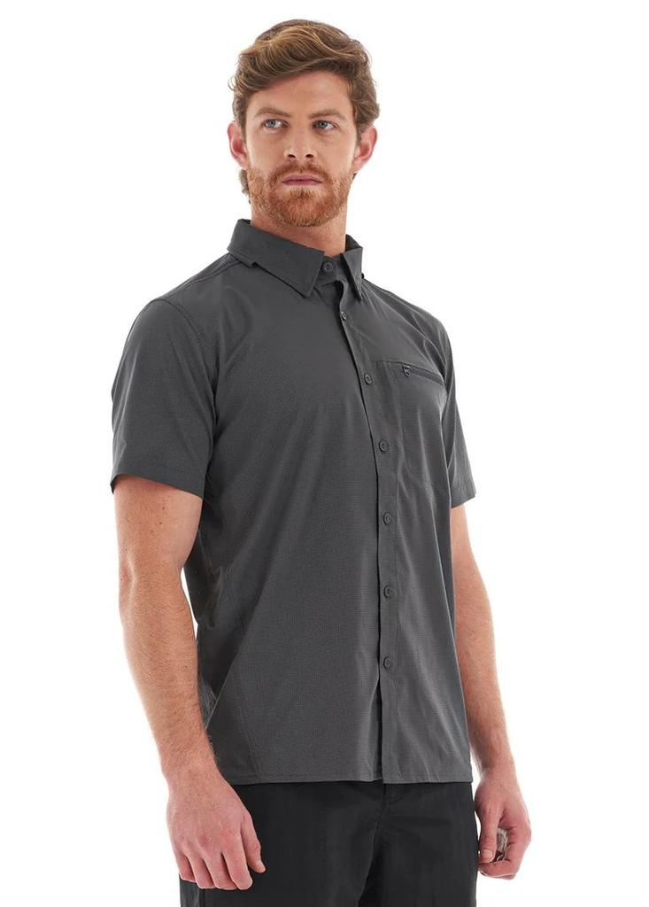 Miniatura Camisa Hombre Rosselot Short Sleeve Q-Dry Shirt - Formato: Gris Oscuro , Talla: S