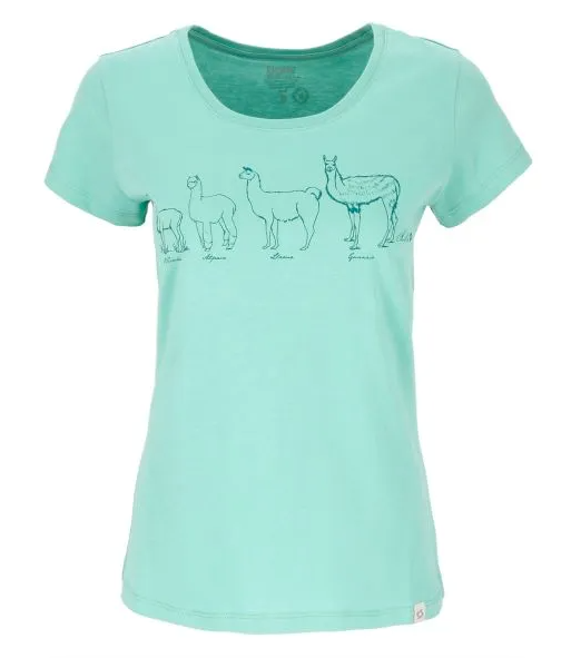 Miniatura Polera Llama Mujer - Color: Celeste