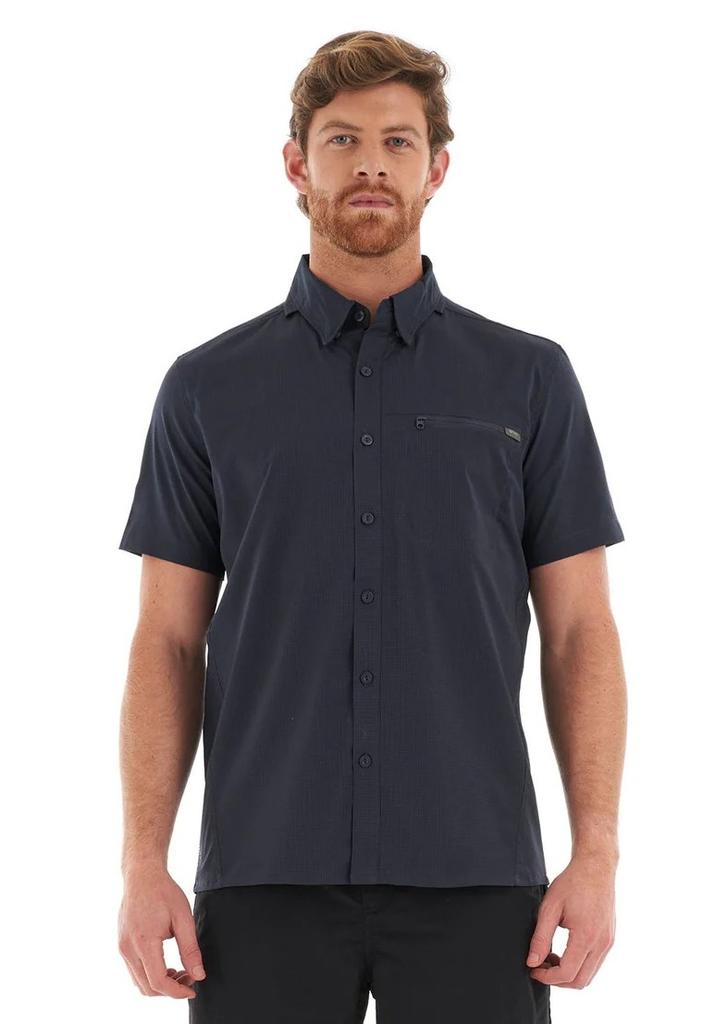 Miniatura Camisa Hombre Rosselot Short Sleeve Q-Dry Shirt - Formato: Azul Piedra, Talla: S