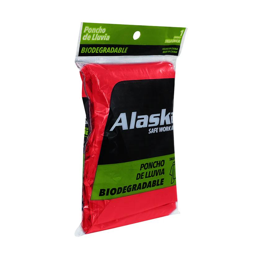 Poncho de emergencia biodegradable - Color: Rojo