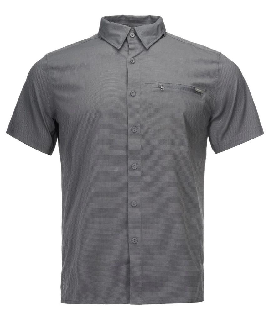 Miniatura Camisa Hombre Rosselot Short Sleeve Q-Dry Shirt - Formato: Gris Oscuro , Talla: S