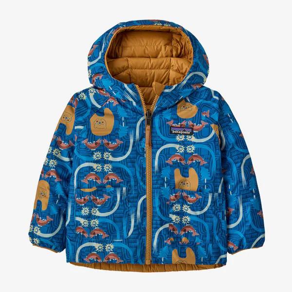 Miniatura Chaqueta Baby Reversible Down Sweater Hoody - Color: Azul