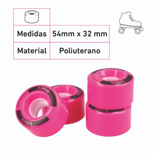 Rueda Para Patines 54 mm x 32 mm -