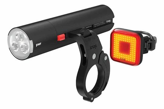 Set Luces Pwr Road 700 Y Blinder Square Trasera Y Pwr Mount - Color: Negro