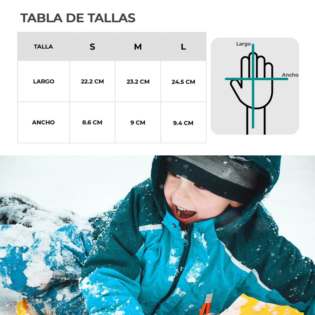 Miniatura Mitones de Nieve para Niños  -