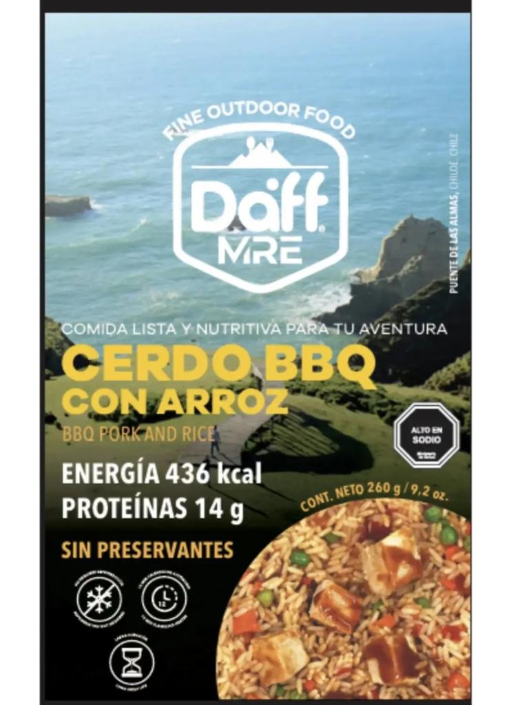 Cerdo BBQ con arroz 260 gr